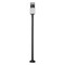 Z-Lite Luca Outdoor Post Mounted Fixture, 1-Light, 9 In.W x 95.5 In.H, Black/Etched 517PHM-567P-BK-LED - alternate 5
